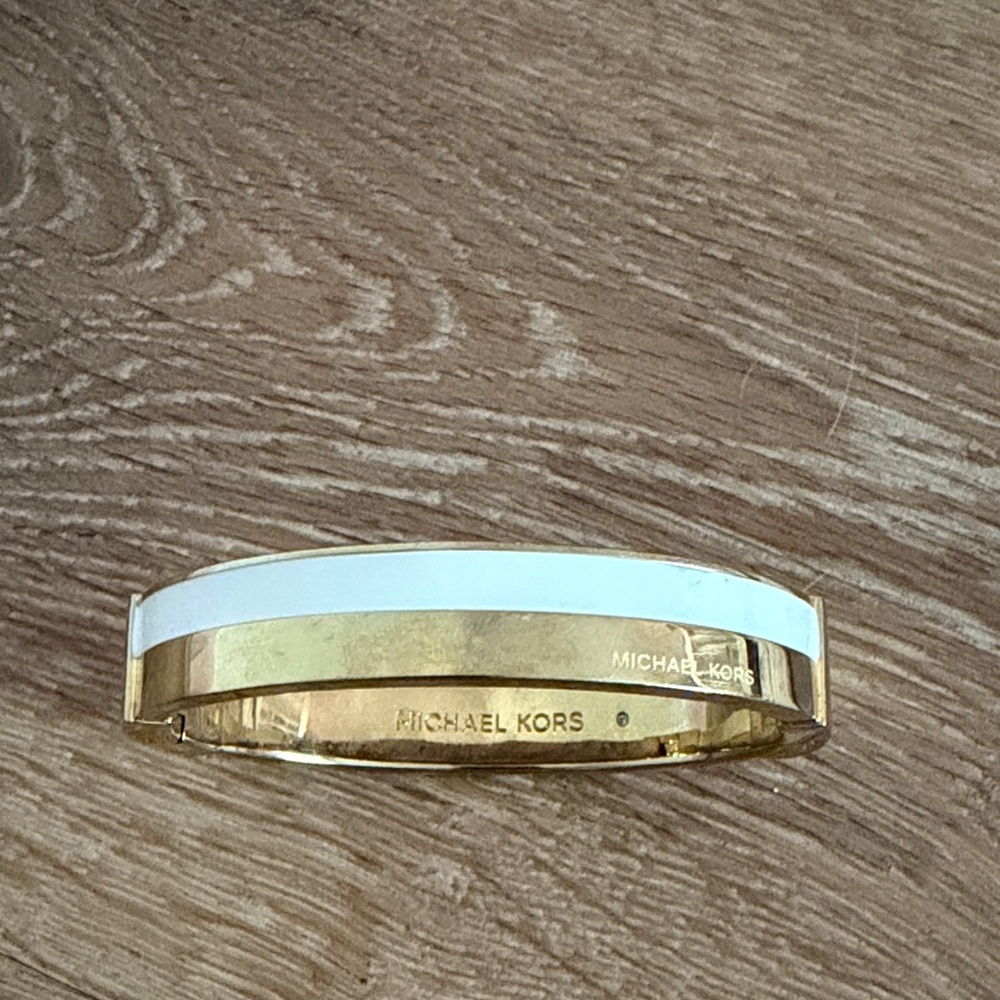 Michael Kors Gold and Cream Bracelet